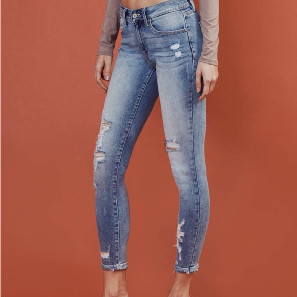 Mid Rise Ankle Skinny Jeans - Picture 7 of 10